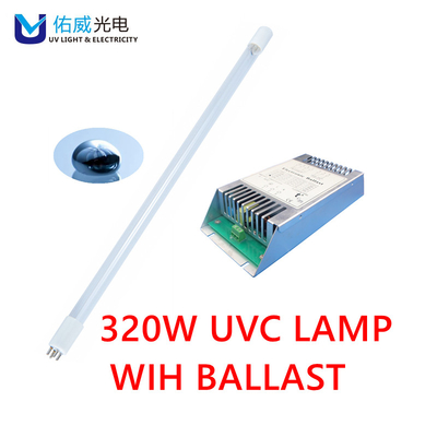 320w 185nm Power UVC Light Industry إزالة الروائح مع الصابورة G13.5