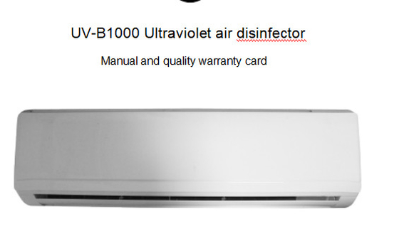 B1000 200W منقي الهواء فوق البنفسجي 1000M3 / ساعة