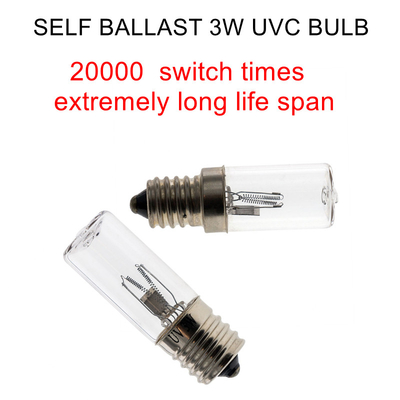 4W الأوزون UVC ضوء مجلس الوزراء البكتيريا التطهير E14 ضوء الأشعة فوق البنفسجية