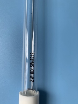 الكوارتز 10W 212mm نفايات الغاز الأشعة فوق البنفسجية أنابيب الضوء تقتل العث UVC تطهير مصباح